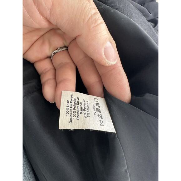 J. Crew Size 4 Women Super 120s Blazer 100% Wool Jacket Black Lined 38-2 - Picture 5 of 8